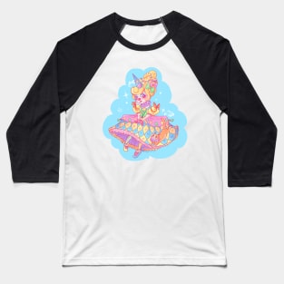 Clown Queen - Medley colors Baseball T-Shirt